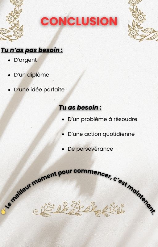 Le meilleur moment pour commencer, c'est maintenant !