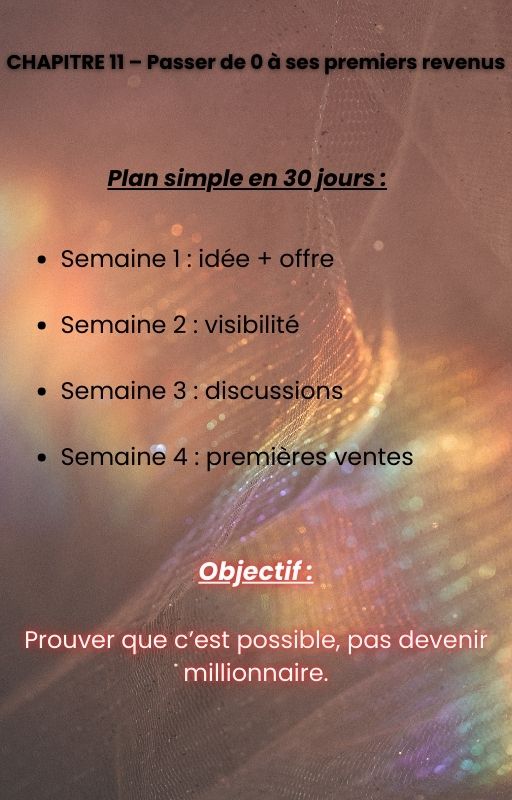 Passer de 0 à ses premiers revenus