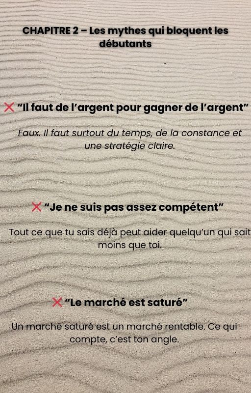Les mythes qui bloquent les débutants 